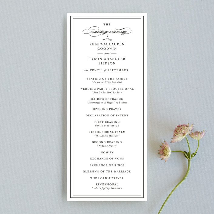 Ideas For Wedding Programs Wedding Program Ideas