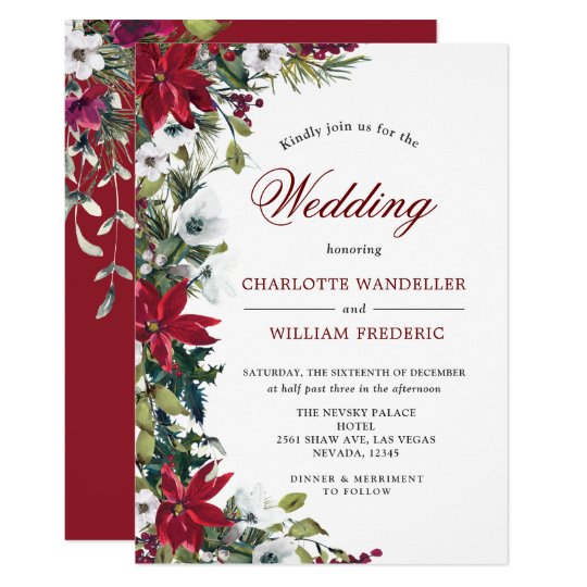 Christmas Wedding Invitations