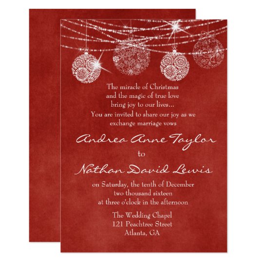 Christmas Wedding Invitations