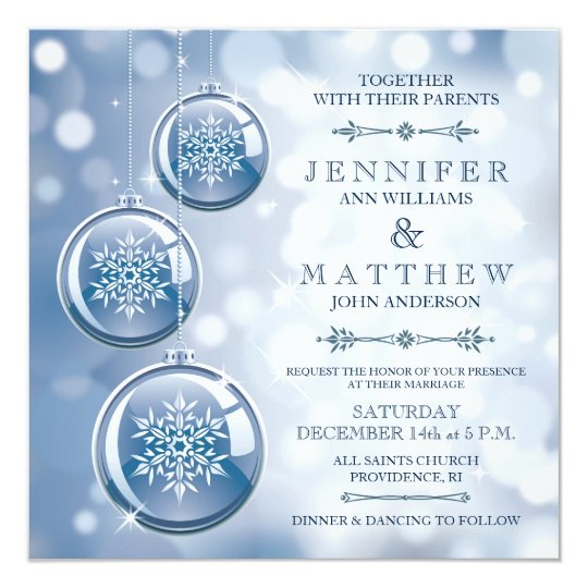 Christmas Wedding Invitations