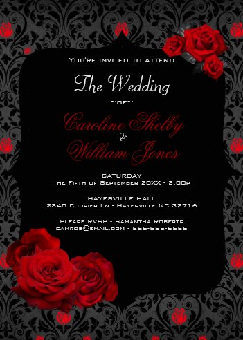 Halloween Wedding Invitations